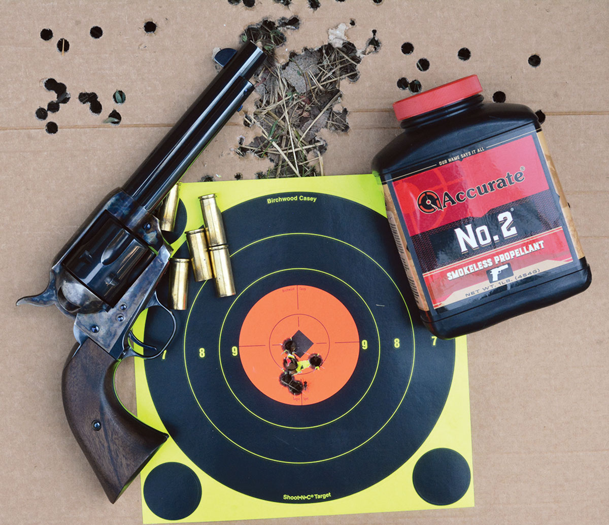 The Standard Manufacturing Single Action proved accurate with select handloads.